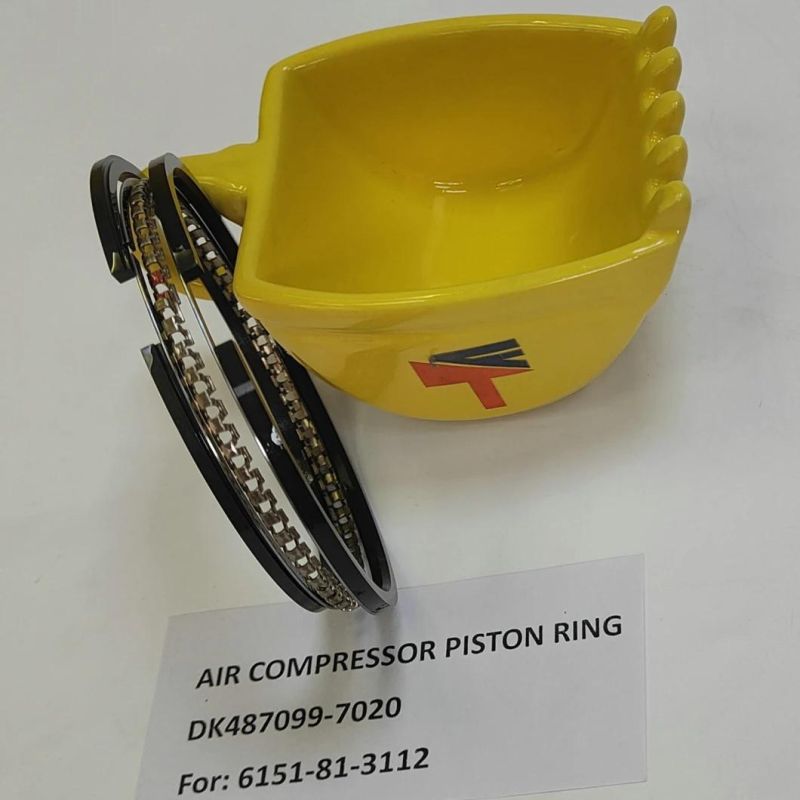 High Quality Diesel Engine Mechanical Parts Piston Ring Dk487099-7020 for Wheel Loaders Parts Wa470-1-3 Engine Parst S6d125 Air Compressor 6151-81-3112