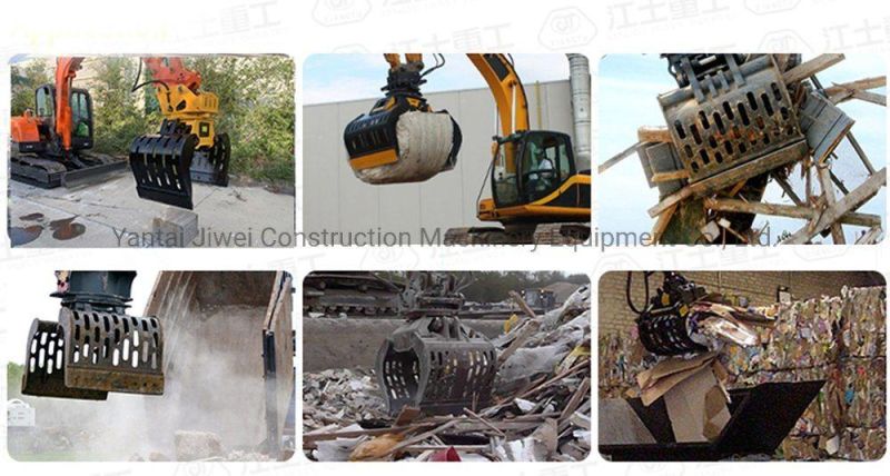 Customized Excavator Hydraulic Demolition Grapple Sorting Grab Selector Grapple