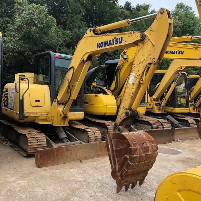 Used Komatsu PC18/PC20/PC30/PC35/PC55/PC56/PC60/PC70 Crawler Excavator with Hydraulic Breaker Line and Hammer in Good Condition