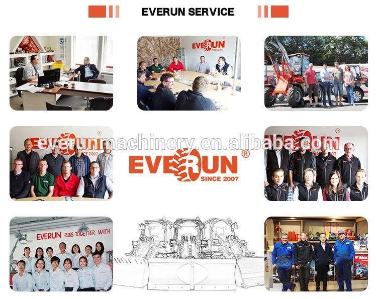 Hot Sale Everun New Er416t Compact 1.6ton Compact Front End Mini Small Farm Construction Bucket Wheel Loader with New Rops&Fops Cabin and EPA Euro5 Engine