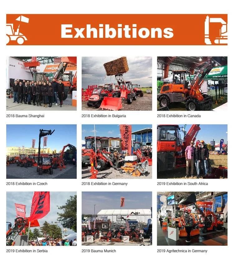 Everun Ert1500 Chinese CE Small Telehandler Telescopic Boom Handler Compact Front End Portable Construction Farm Garden EPA Mini Wheel Loader Made in China