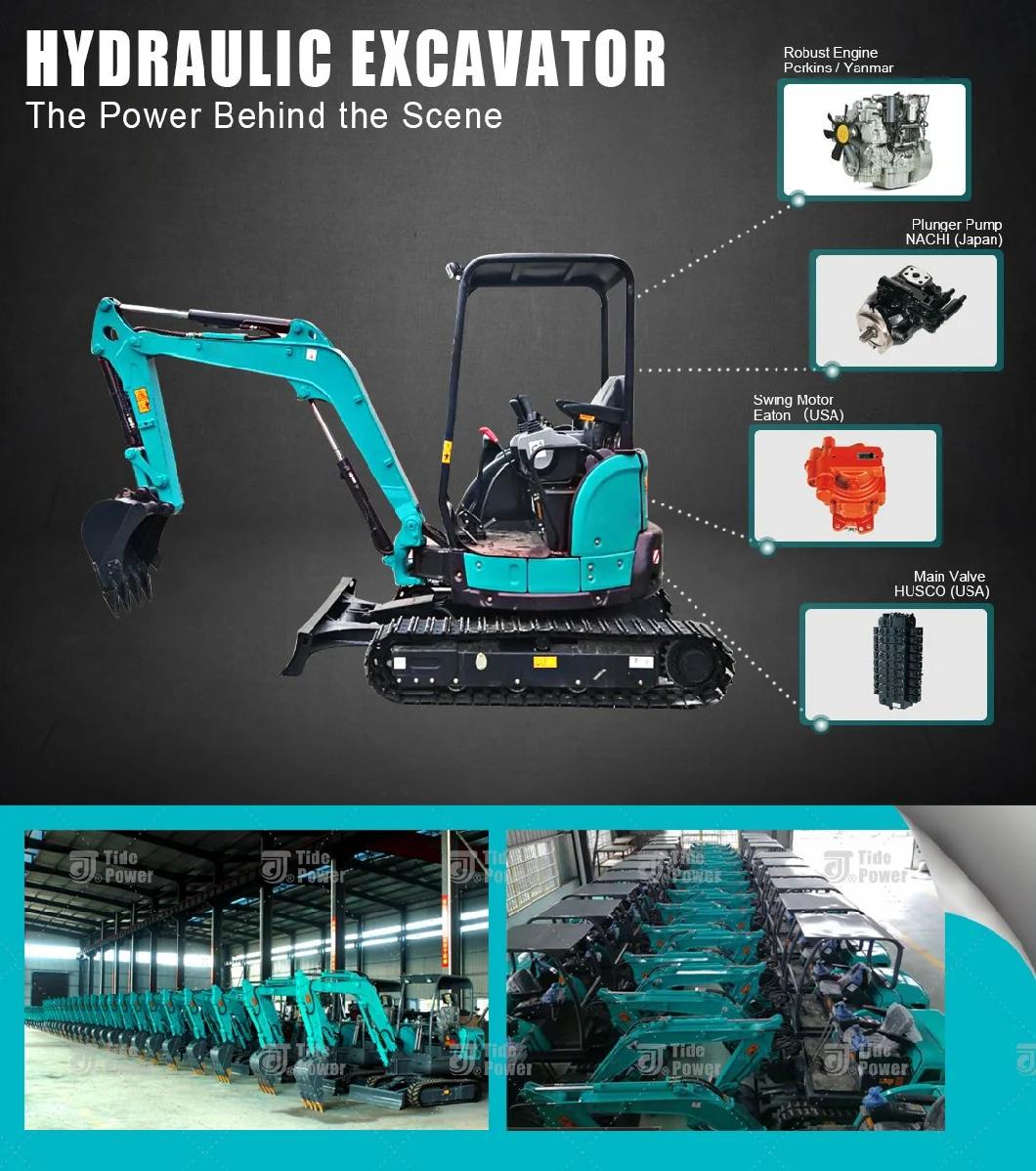 High Quality 3t Mini Excavator Perkins Yanmar Mini Digger Cheap Excavator