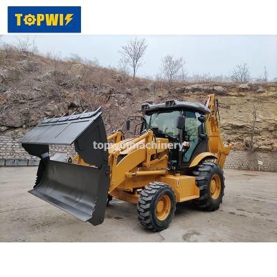 Brand Strong Backhoe Loader Topwin388 with 2800kg Lift Capacity, 4100mm Digging Depth