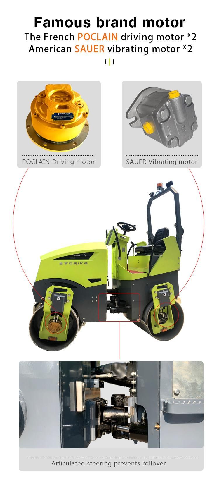 Good Quality Combine Rubber Tire Asphalt Road Roller in Stock