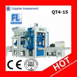 Qt4-15 Full Automatic Concrete Interlocking Brick Making Machine