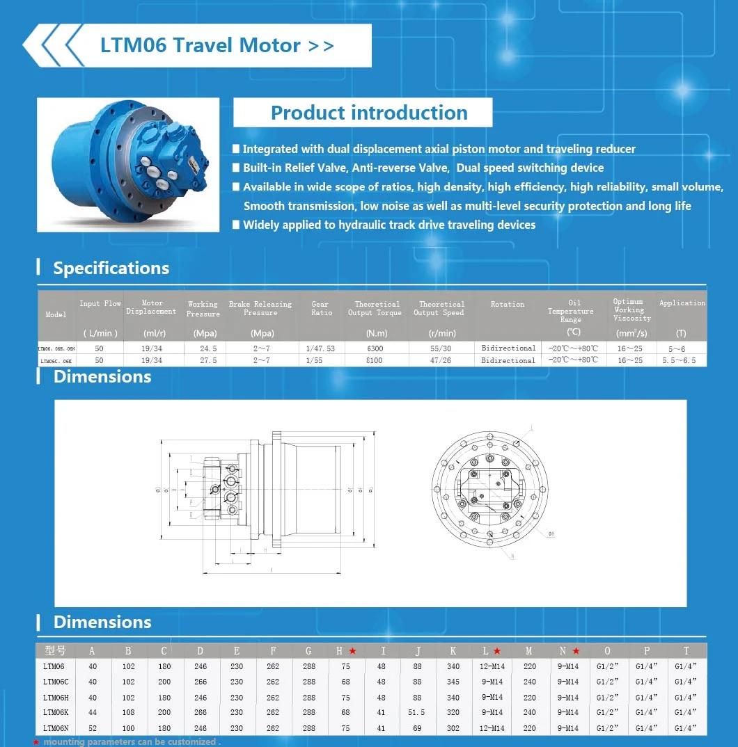 Track Motor for 6 Ton Excavator (NACHI Phv-4b)