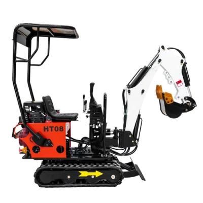 Mini Excavator for Export Powerful Earthing Moving Machinery Ht08 Mini Crawler Excavator