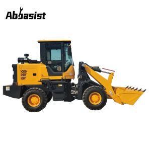 China euro style 1.5 ton rated load hydraulic mini small farm front end wheel loader with CE