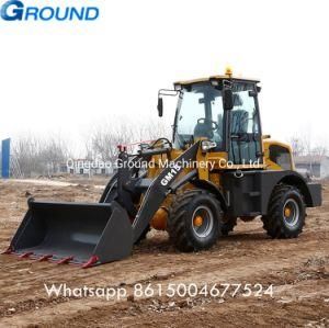 Durable high effective GM15 1.5Ton China CE Mini Agricultural Farm Tractor with Compact Front End Skid Steer loader