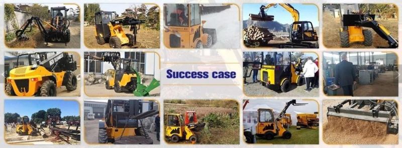 Construction Machinery Agricultural Equipment 4X4 Telescopic Boom Front End Wheel Loader with 4 in 1 Bucket