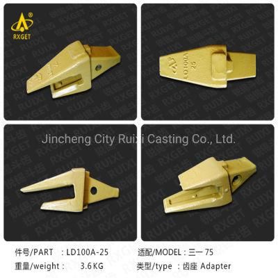 Ld100A-25 /12076804K Sy75 Style Bucket Teeth &amp; Adapter