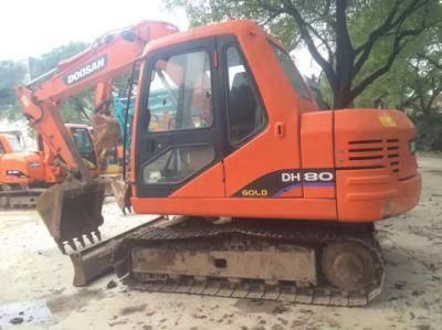 Used Mini Crawler Dosan Dh80 Excavators /Low Price /High Quality Hot Sale