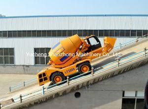 China Brand Self Loading Mobile Concrete Mixer Truck with Capacity 3.5 Cubic Meters Cement Mixer and Gradient 30%