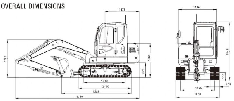 Shantui Se50-9 Crawler 5 Ton Excavator Mini Digger