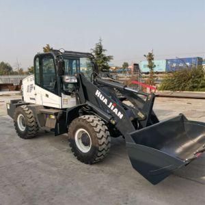 1.5ton Chinese Small Compact Garden Farm Tractor Front End Mini Wheel Loader Hydraulic Transmission System Loader for Farmer