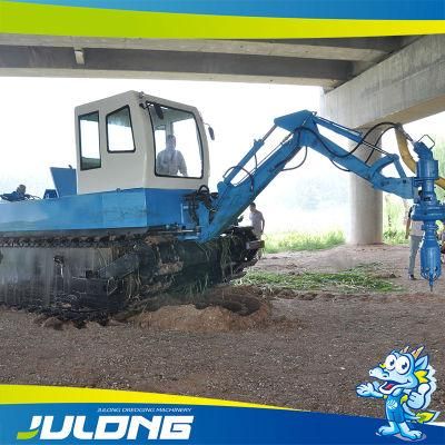 Julong Amphibious Type Multi-Function Dredger for Both Waters and Land
