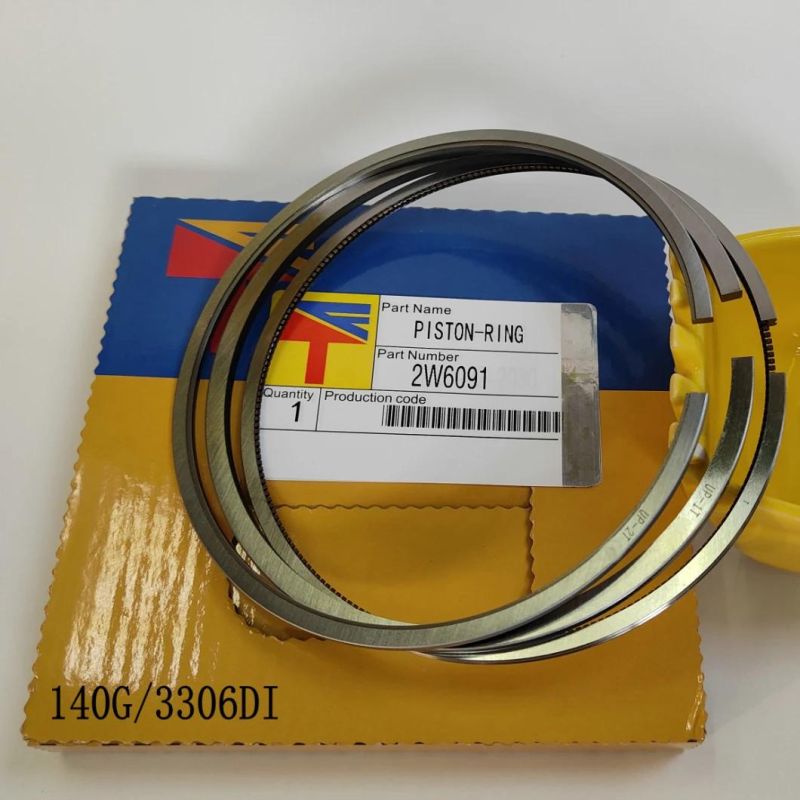 High Quality Diesel Engine Mechanical Parts Piston Ring 2W6091 for Excavator Parts E300b 140g Build Car Parts D6h D6d D6e Wheel Loaders Parst 996c Generator Set