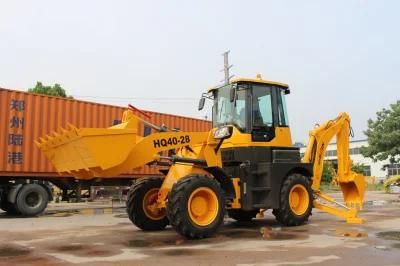 Made in China Strong Backhoe Loader with Excavator (HQ40-28) for Sale