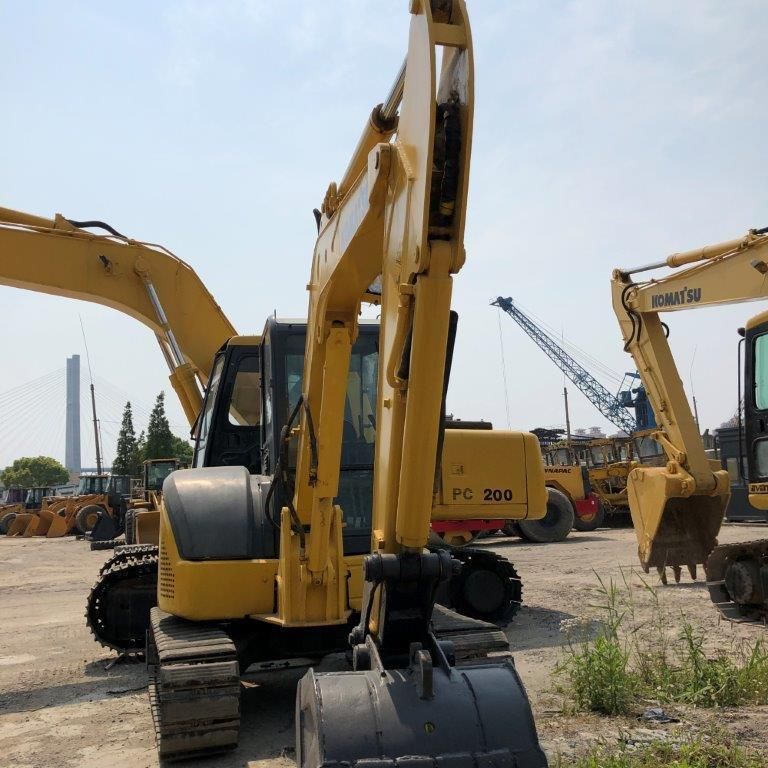 Used Komatsu PC18/PC20/PC30/PC35/PC55/PC56/PC60/PC70 Crawler Excavator with Hydraulic Breaker Line and Hammer in Good Condition