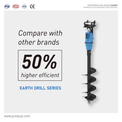 Yichen Excavator Auger Drilling Machine Earth Drill Attachment Earth Auger Has a Variety of Models for You to Choose From