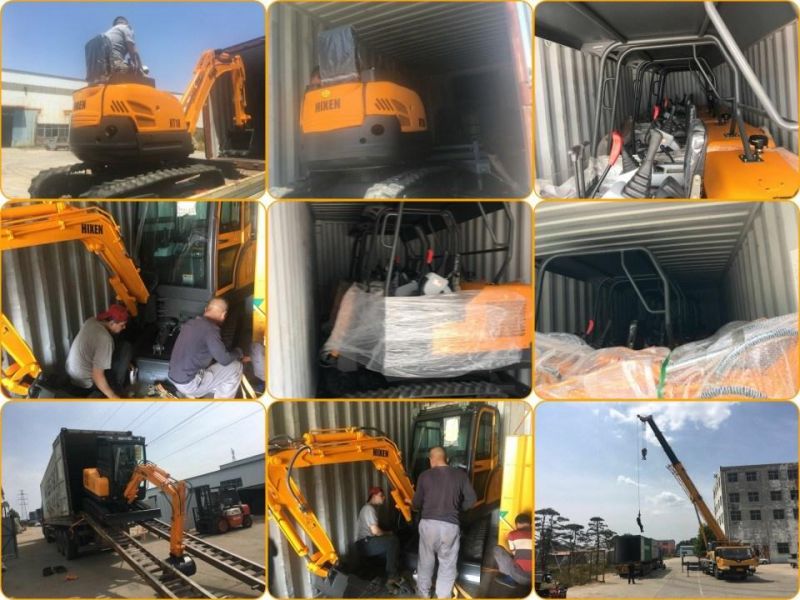 Ce Approved Closed Cabin Hydraulic Mini Excavator with Competitive Prices