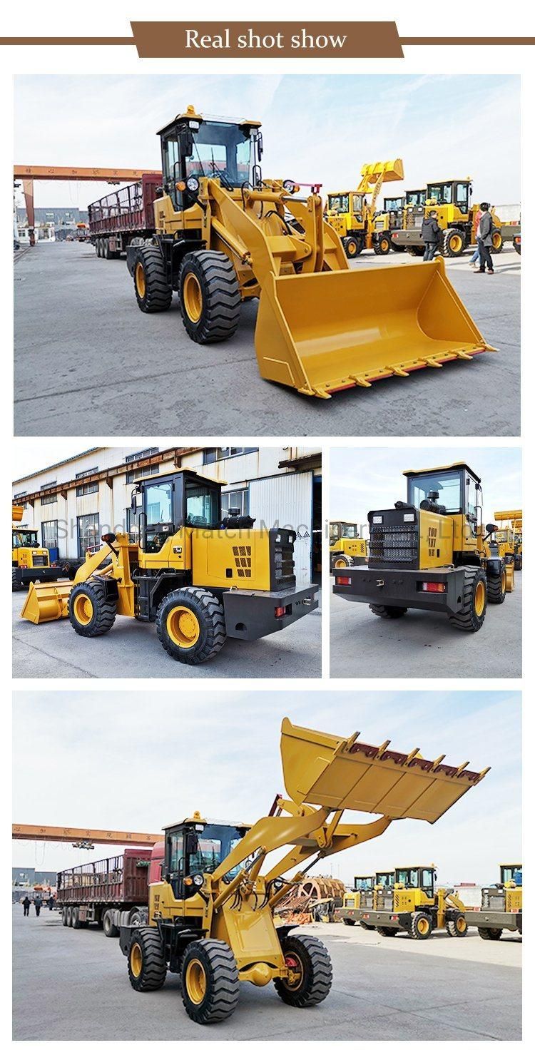 Multi-Function Mini Wheel Loader Zl916 Articulated Loader 1.6ton Mini Loader