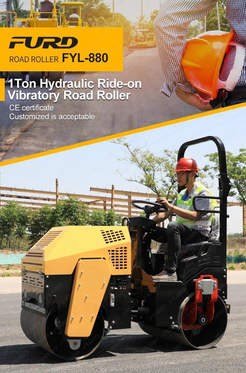 Global Road Roller Market Hot Selling 1 Ton Vibratory Tandem Roller