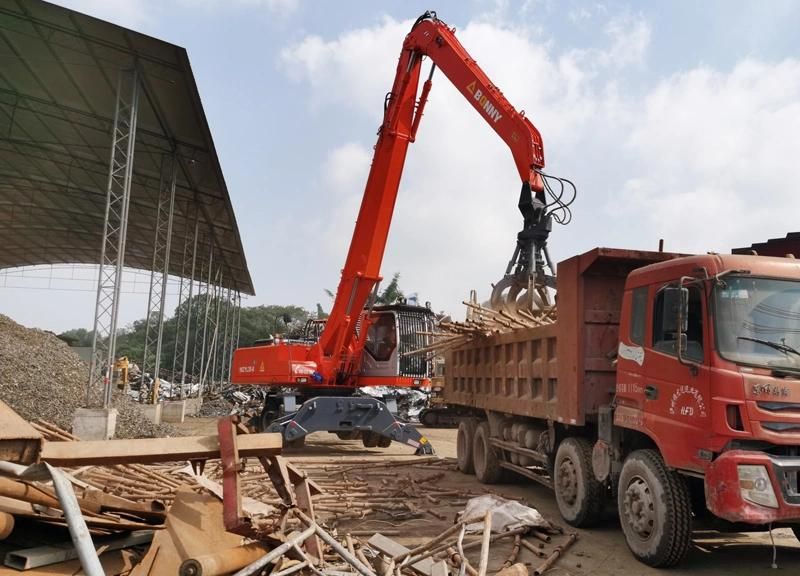 Bonny New Bhw35-8 35 Ton Hydraulic Wheel Material Handler Loader with Multi-Tine Grab/ Hydraulic Shears/ Lifting Magnets