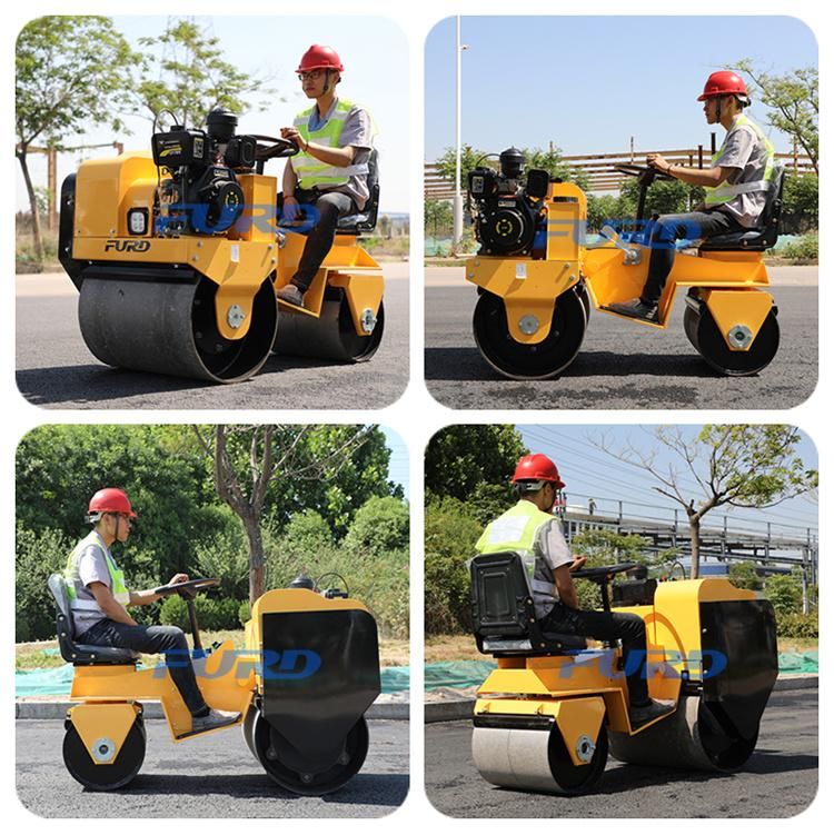700kg Soil Compactor Double Drum Road Roller