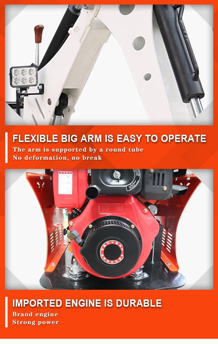 China Hydraulic Crawler 800kg Mini Excavator with Competitive Price