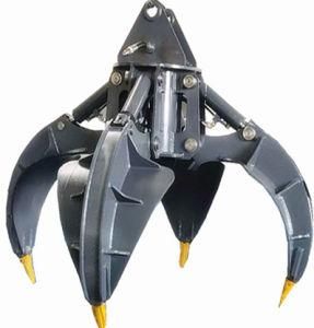 Four Claws Hydraulic Rotating Orange Peel Scrap Grapple