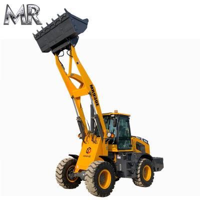 High Fork Lift Long Arm 2 Ton Front Wheel Loader