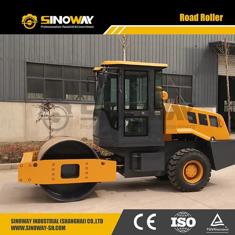 6 Ton Roller Compactor Small Vibrating Compactor for Earth and Soil Compaction