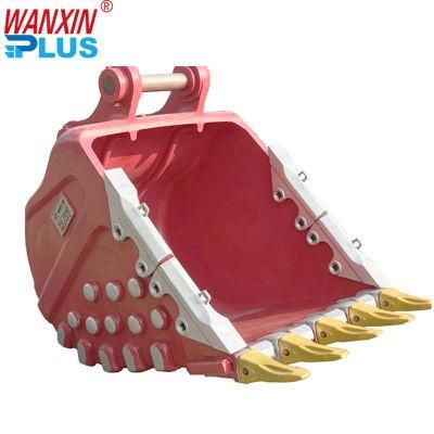 ISO9001: 2015 Wanxin Hubei 1 Mtr. Vehicle Excavator Grading Bucket 0.45cbm-1.6cbm