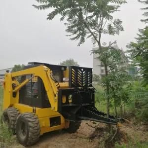 Track Skid Steer Loader with Tree Saw