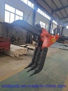 High Quaulity Performance Mechanical Heavy Style Rock Grapple for Excavator 19ton