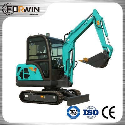Big Promotion Depth 2500mm Small Excavator Digging Fw25b Mini Earth Digger Machine with CE