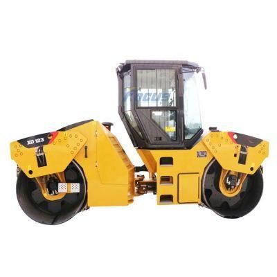 12 Ton Xd123 Double Drum Vibration Compactor Machine New Road Roller