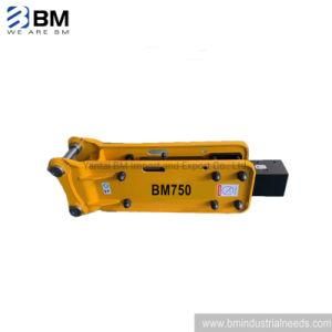 Side Type Hydraulic Hammer Breaker Power Unit with Chisel 75 mm
