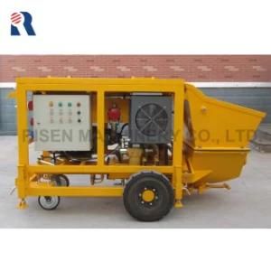 Small Concrete Pump with Output 7m3/Hour - Wet Mix Concrete / Mortar Grout Pump - Refractory Grouting Pump