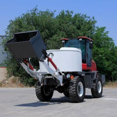 2 Cbm Self Loading Cement Dumping Concrete Mixer Truck