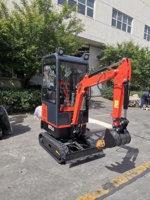 China Factory 1000kg with Cabin Excavator Crawler Excavator Mini Diggers for Construction Using