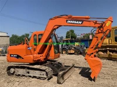 Good Appearance Used Excavator Doosan Dh80 Crawler Excavator for Construction