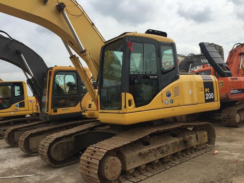 Japan Origin Komatsu Excavator PC200-7 PC200 Crawler 20t Excavator