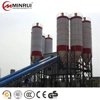 Hzs90 Ready Mix Concrete Batching Plant Control System Portable