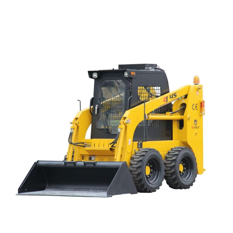 CE Approved 60HP Motor Skid Steer Loader with Standard Bucket/Quick Hitch