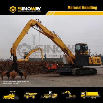 Material Handler Excavator 60 Ton Grabber Excavator for Steel Plant