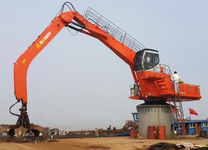 Bonny Wzd42-8c Stationary Electric Hydraulic Material Handler for Feeding Scrap Crusher at Steel Mill