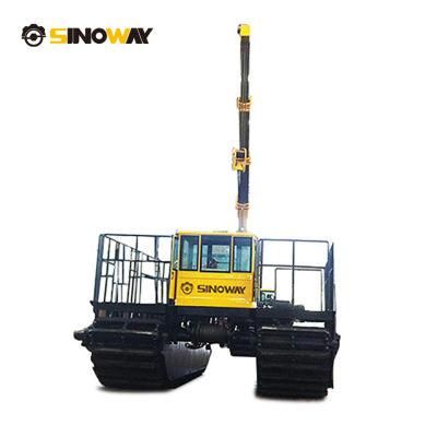 Marsh Buggy Drill Rig with Jacking up Legs Custom Swamp Barge Drilling Rig for Sale