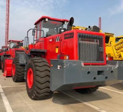 Heli Hl966 6t Agricultural Construction Machinery Heavy Duty Front Mini Wheel Loader 3.5cbm Bucket Red